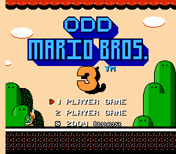 Odd Mario Bros 3 Title Screen